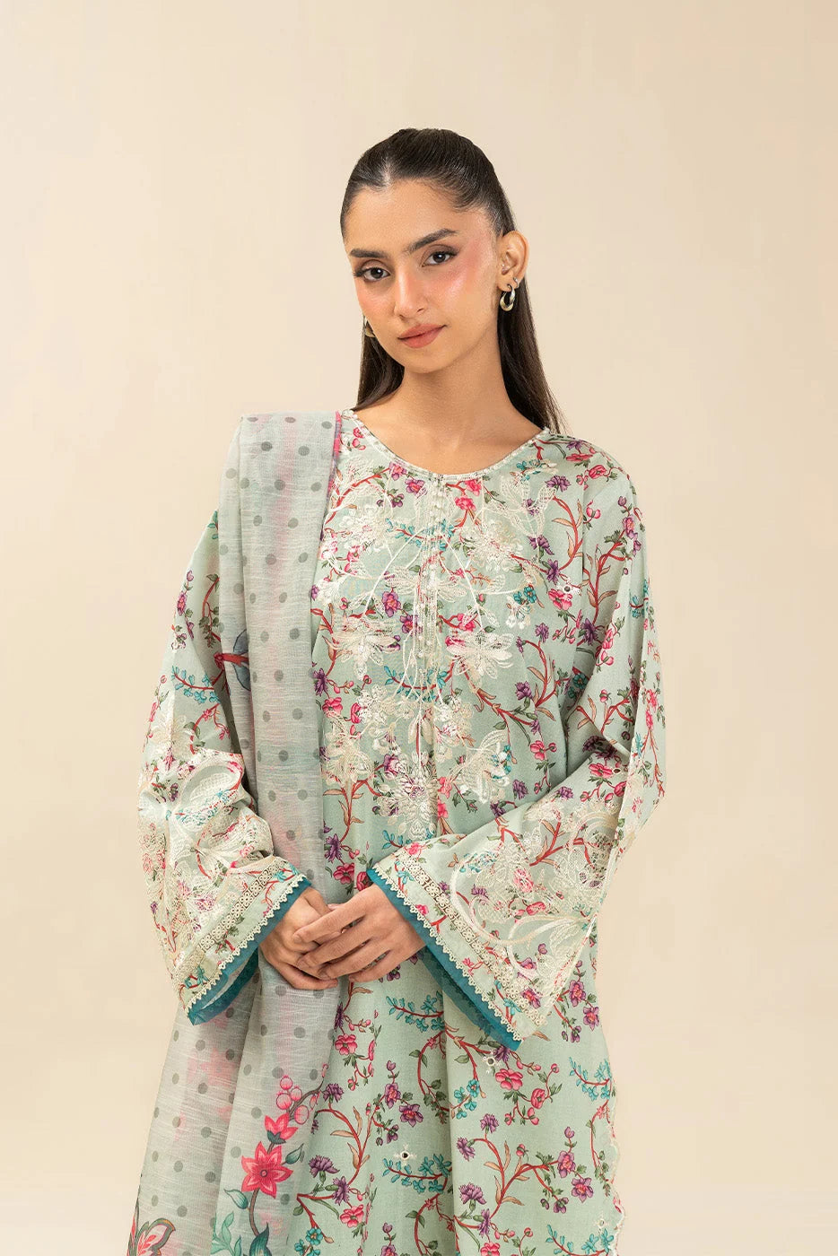 High Casual 3 Piece Printed & Embroidered Lawn Suit