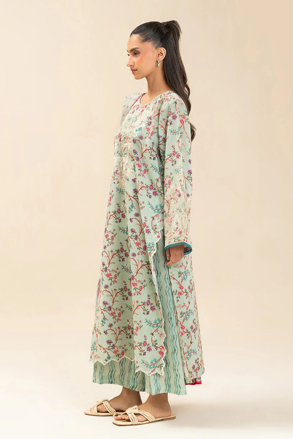 High Casual 3 Piece Printed & Embroidered Lawn Suit