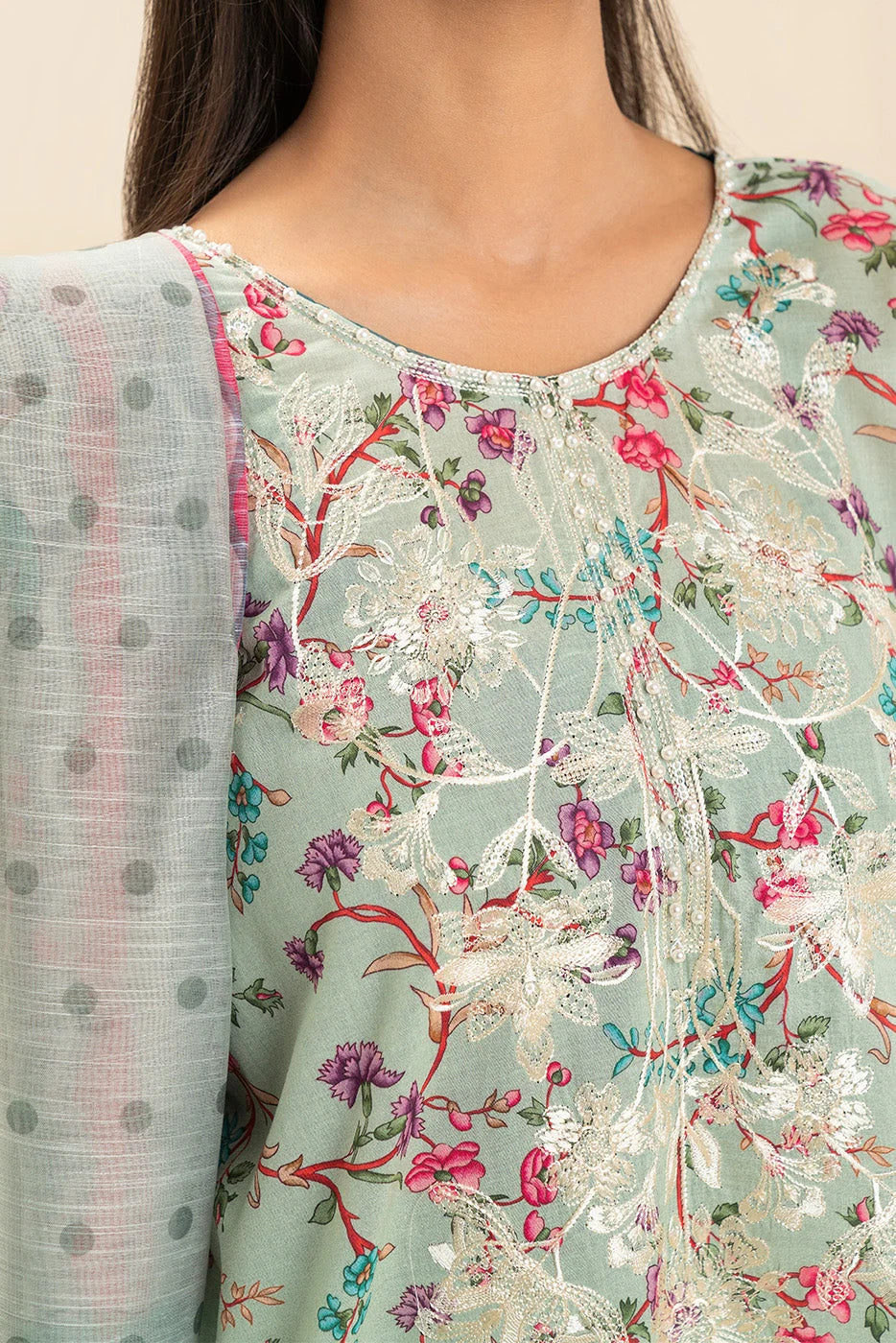 High Casual 3 Piece Printed & Embroidered Lawn Suit