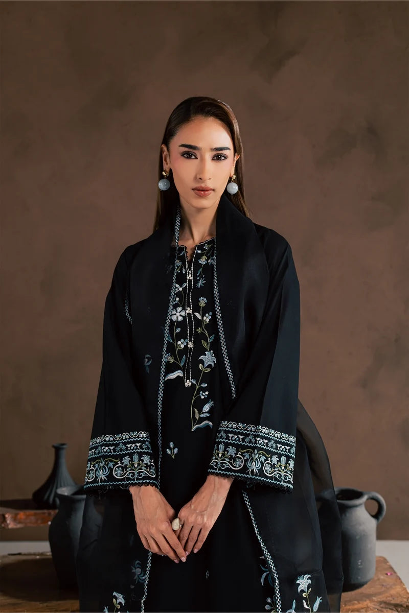 Batik Filled Embroidery Cambric 3 Piece Pret