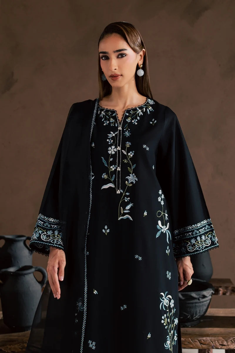 Batik Filled Embroidery Cambric 3 Piece Pret