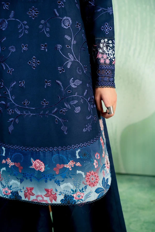 Aurora MSS5995 Neon Navy 3 Piece Embroidered Lawn Pret