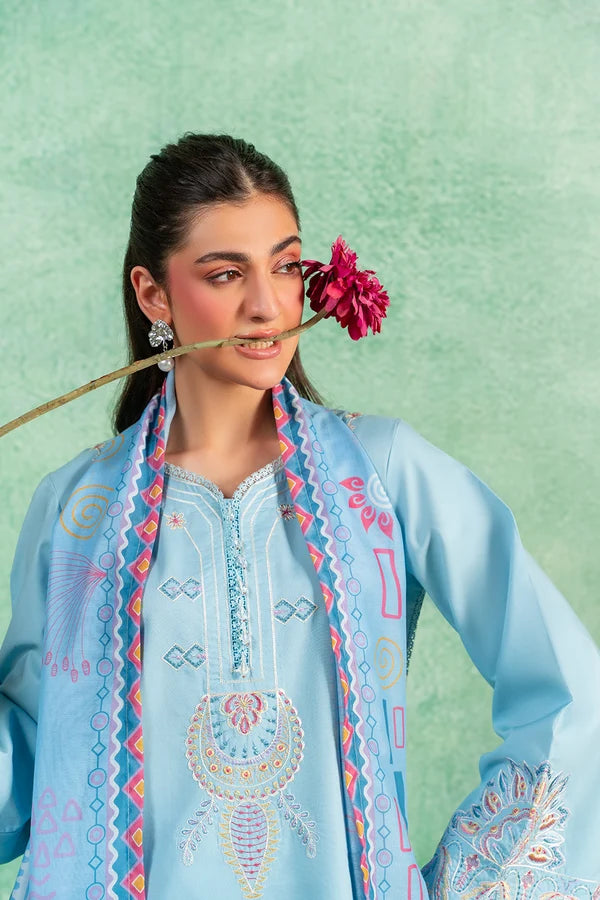 Celeste Couture MSS6005 Water Lily 3 Piece Embroidered Lawn Pret