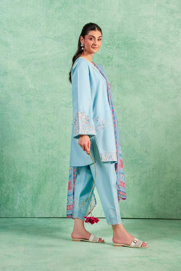 Celeste Couture MSS6005 Water Lily 3 Piece Embroidered Lawn Pret